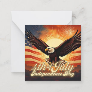 Cartão De Notas 4 de julho - 🦅 de tributo à águia majestosa e aos
