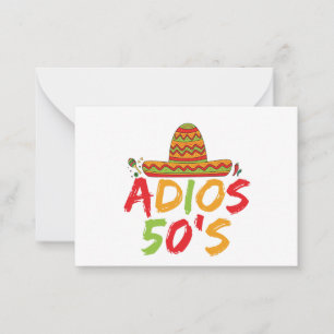 Cartão De Notas 50º aniversário do Partido Mexicano Cinco de Mayo 