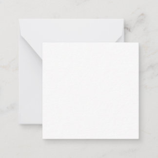 Cartão de Notas 6,4 cm x 6,4 cm e Envelope