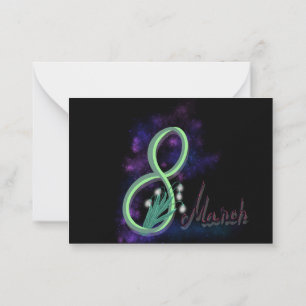 Cartão De Notas 8 de março