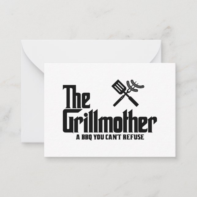 Cartão De Notas A Grillmães (Frente)