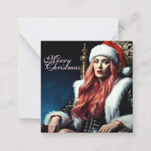 Cartão De Notas A irmã mais sensual do Papai Noel - Feliz Natal 03
