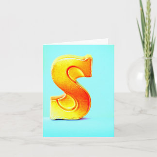 Cartão De Notas A letra "S "