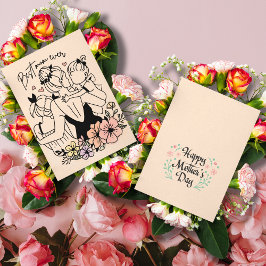 Cartão De Notas A melhor mãe de todos os tempos, mãe, criança pers