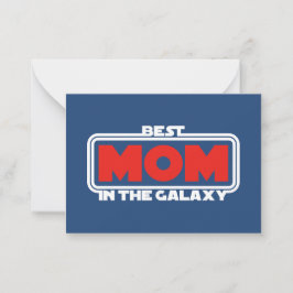 Cartão De Notas A melhor mãe na Galáxia