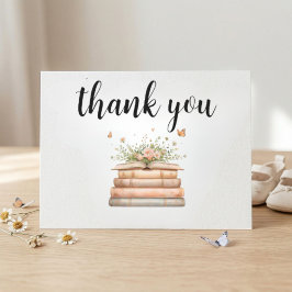 Cartão De Notas A New Chapter Begins Thank You Card - Flat