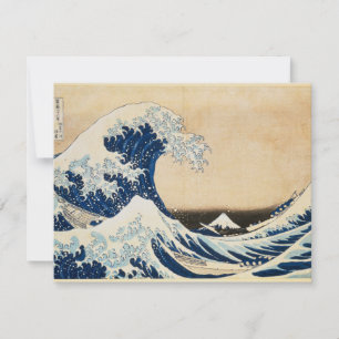 Cartão De Notas A onda de Excelentes de Kanagawa por Hokusai