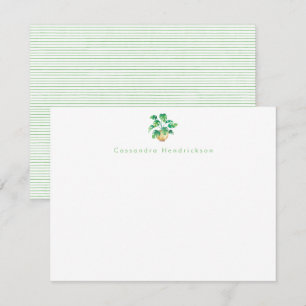 Cartão De Notas A Planta de Boho Monstera é Verde minimalista pers