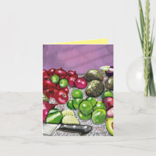 Cartão De Notas "A preparação do chef" ainda vive