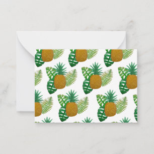 Cartão De Notas Abacaxis tropicais