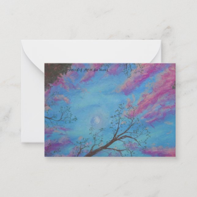 Cartão De Notas Abrir Céu (Frente)