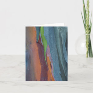 Cartão De Notas Abstract Of Rainbow Gum Tree