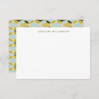 Abstrato moderno forma um nome personalizado verde