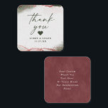 Cartão De Notas Abstrato Moderno Terra Rosa Pink Casamento Obrigad<br><div class="desc">Abstrato Eteral Moderno Aquarela Terra Rosa Pink Casamento Obrigado A Notar Cartas. Esta carta moderna é beliscada, pintada à mão, com cores ricas que são perfeitas para o verão ou para o outono. Mostrada na Coluna de Cores do Casamento Terrarosa: Terra Rosa Queimada Rosa, Juniper Dark Green, Rosa claro Sussura,...</div>