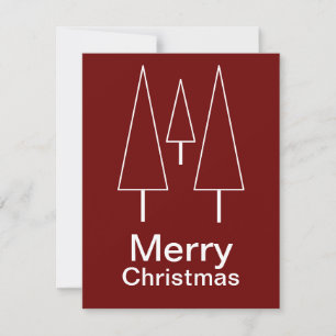 Cartão De Notas Abstrato Vermelho Feliz Natal