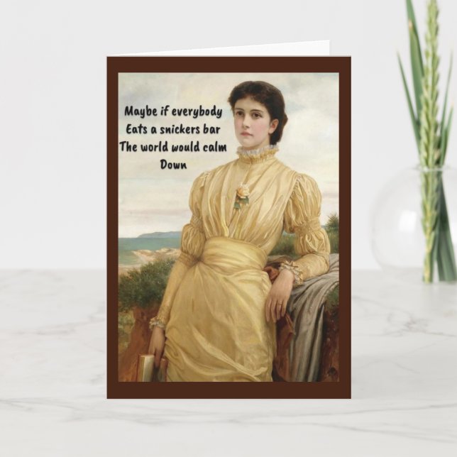 Cartão De Notas Acalme-se (Frente)