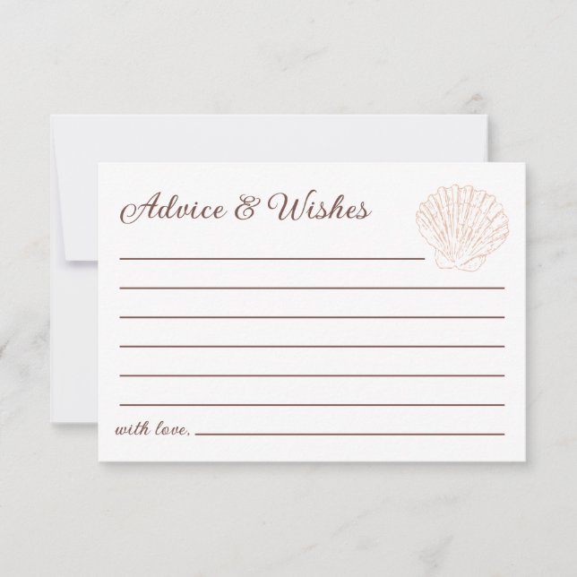 Cartão De Notas Aconselhamento e Deseja o Chá de fraldas do Oceano (Frente)