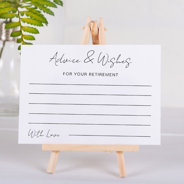 Cartão De Notas Aconselhamento e Desejos para o seu Partido Aposen (Criador carregado)