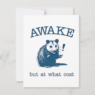 Cartão De Notas Acorde, mas em que costa Opposum Possum Retro