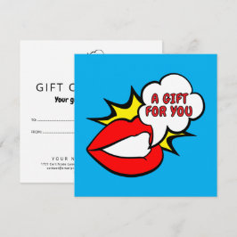 Cartão De Notas Adesivo - Balão de Fala Boca + SEU TEXTO & IDEIA 1