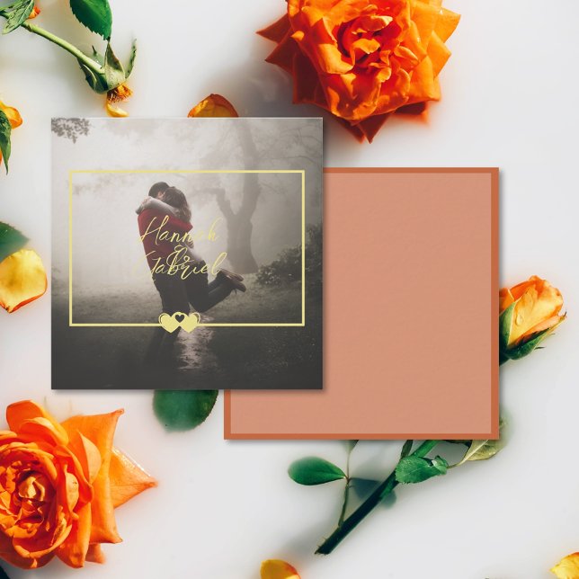 Cartão De Notas Adicionar Placa de Nota Plana de Foto (Add Photo Flat Note Card (front and back))