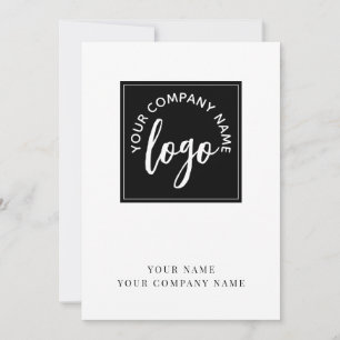 Cartão De Notas Adicione o logotipo da sua empresa