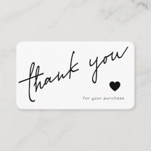 Cartão De Notas Agradeça pela Sua Compra QR Personalizável