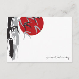 Cartão De Notas Agradecimento de Casamento Oriental Sunrise Bamboo