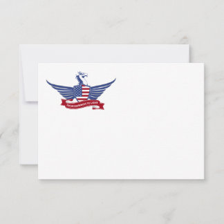 Cartão De Notas águia americana