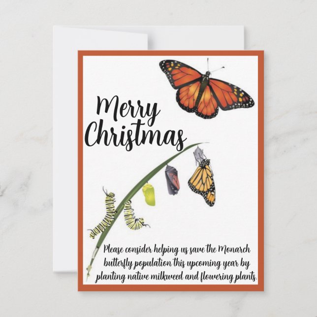 Cartão De Notas Ajude a salvar a borboleta Monarca (Frente)