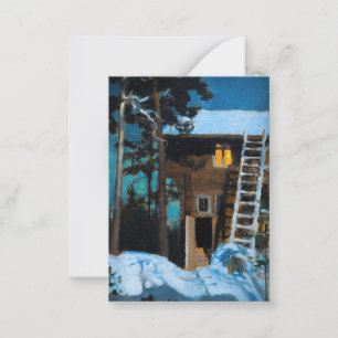 Cartão De Notas Akseli Gallen-Kallela - Kalela no inverno