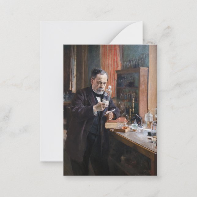 Cartão De Notas Albert Edelsense - Retrato de Louis Pasteur (Frente)