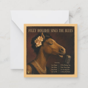 Cartão De Notas Álbum de Férias da Filly: uma Paródia