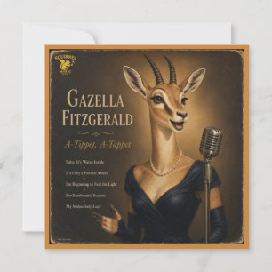 Cartão De Notas Álbum Gazella Fitzgerald: uma Paródia