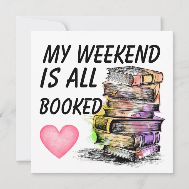 Cartão De Notas All Booked  (Frente)