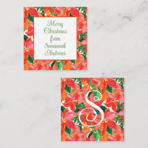 Cartão De Notas Alojamento de Poinsettia de Natal em Palm Beach