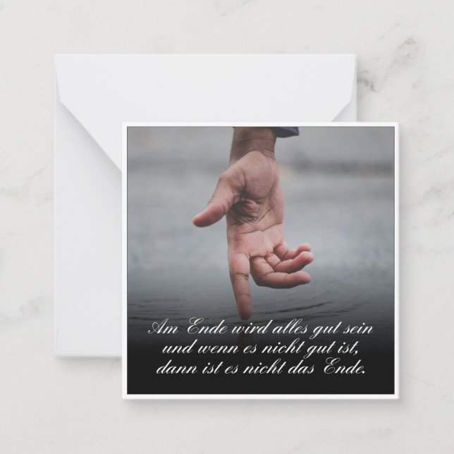 Cartão De Notas Am Ende wird alles tribo sein (Frente)