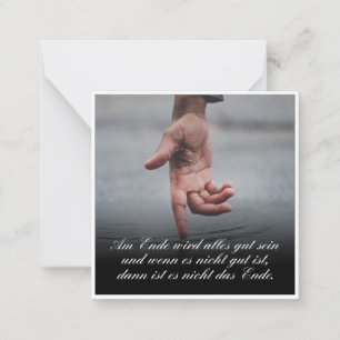 Cartão De Notas Am Ende wird alles tribo sein