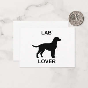 Cartão De Notas amante de lab