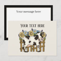 Amantes de vacas brancas adicionam mensagem