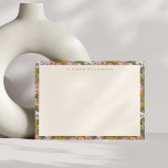 Cartão De Notas Amarelo Floral Moderno Boho Personalizado<br><div class="desc">Cartão de Nota Personalizado Amarelo Amarelo Floral de Boho Moderno Personalizado</div>