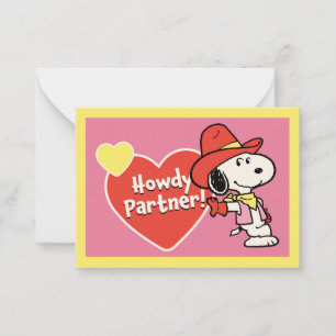 Cartão De Notas Amendoins   Snoopy Cumprimentos de Dia dos Namorad