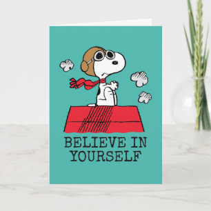 Cartão De Notas Amendoins Snoopy o Ás Voador