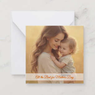 Cartão De Notas Amor dia de as mães - Um momento de pura alegria