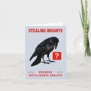 Cartão De Notas Analista de Inteligência de Negócios da Crow