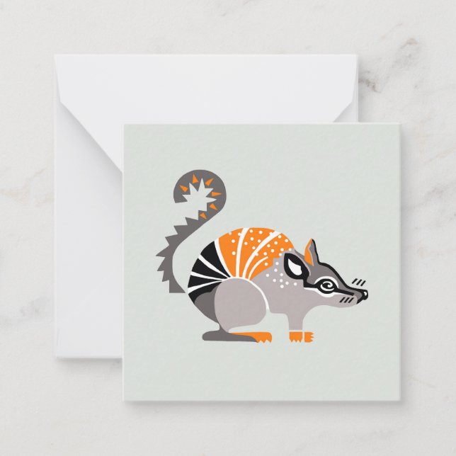 Cartão De Notas Animais selvagens - animais ameaçados pelo NUMBAT  (Frente)