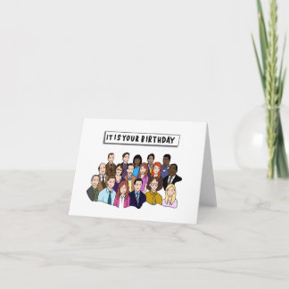 Cartão De Notas Aniversário do Office