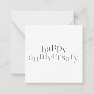 Cartão De Notas Aniversário moderno, elegante, design chic feliz