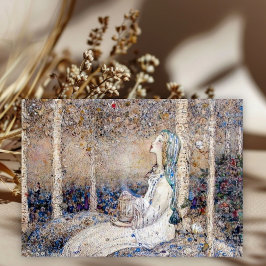 Cartão De Notas Annie French The Lady and Red Butterfly