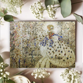 Cartão De Notas Annie French Woman in the Garden